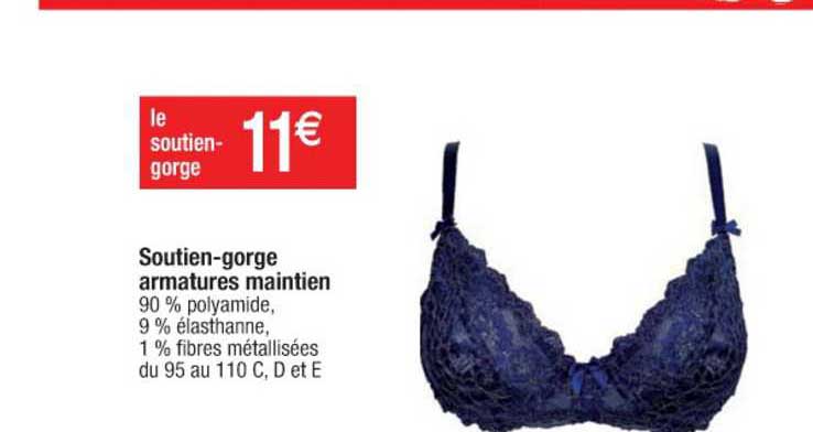 soutien gorge armatures maintien