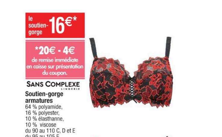 soutien gorge armatures sans complexe