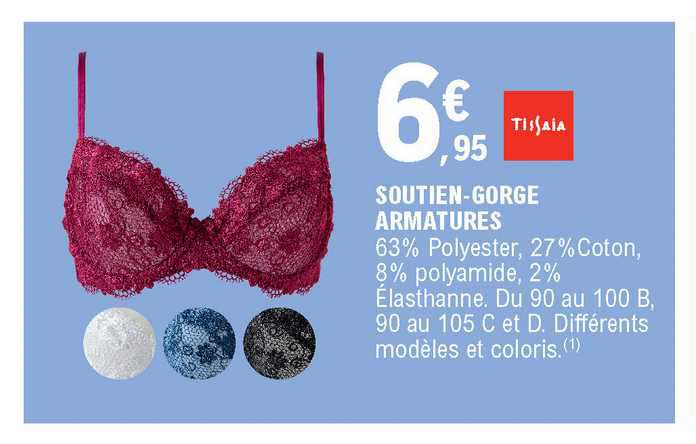 soutien gorge armatures tissaia