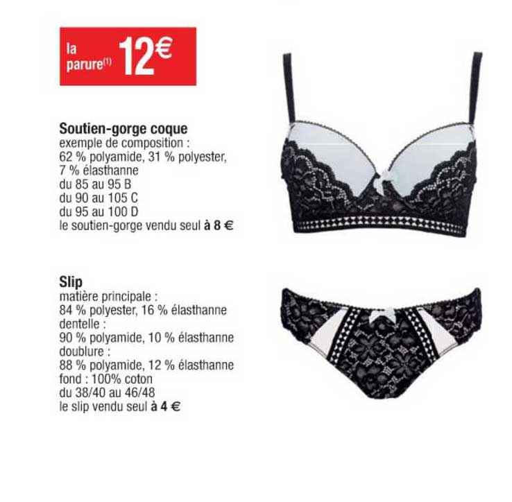 soutien gorge coque slip