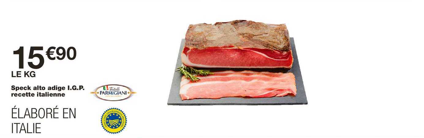 speck alto adige i.g.p. recette italienne