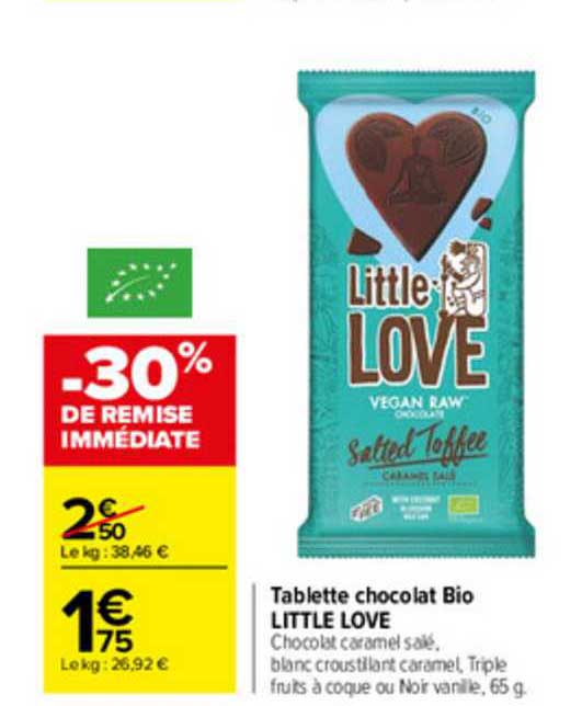 tablette chocolat bio little love