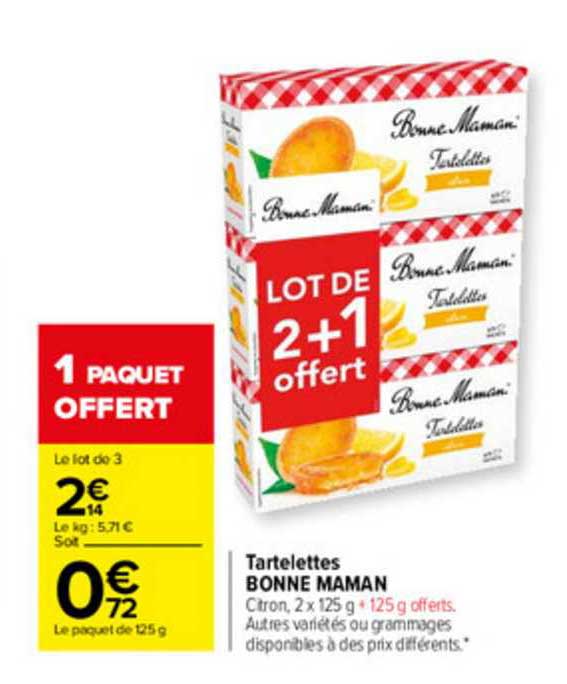 Tartelettes Bonne Maman