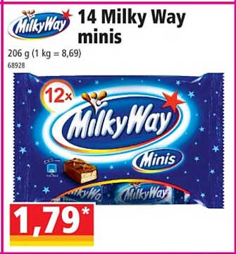 14 milky way minis