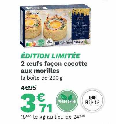 2 oeufs façon cocotte aux morilles