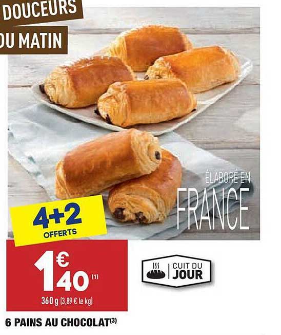 6 Pains Au Chocolat