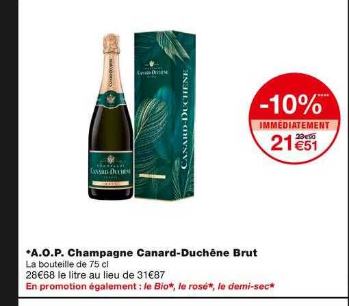 a.o.p. champagne canard-duchêne brut