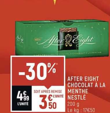 After Eight Chocolat à La Menthe Nestlé