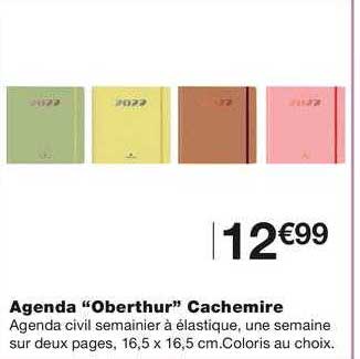 Agenda "oberthur" Cachemire