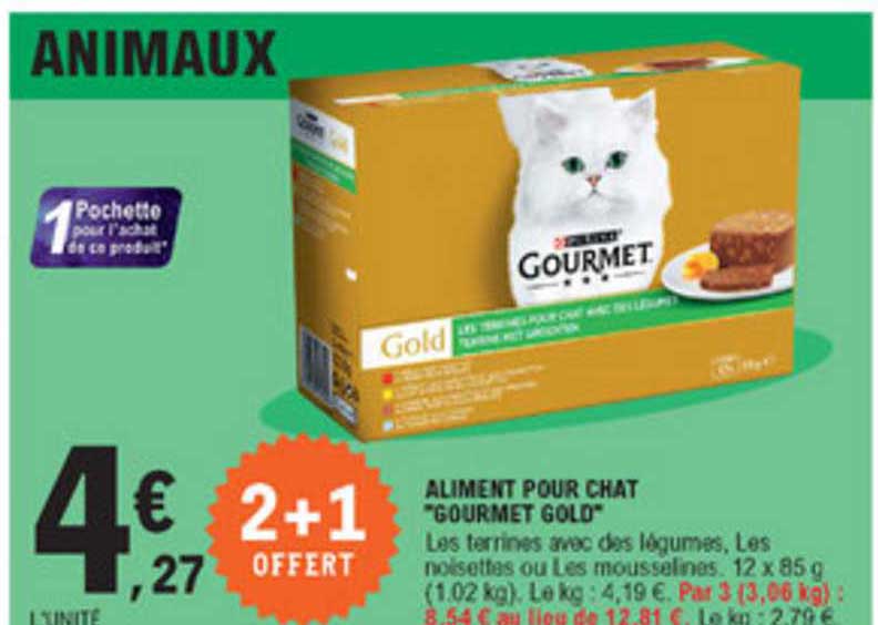 aliment pour chat "gourmet gold"