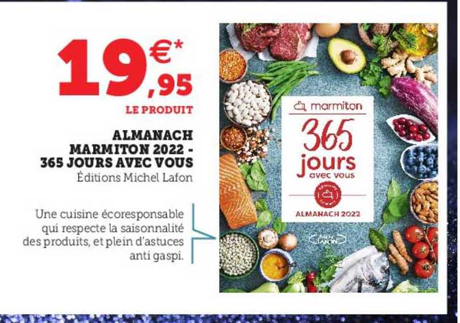 almanach marmiton 2022 - 365 jours avec vous
