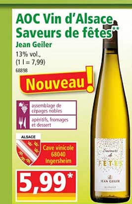 aoc vin d'alsace saveurs de fêtes jean geiler