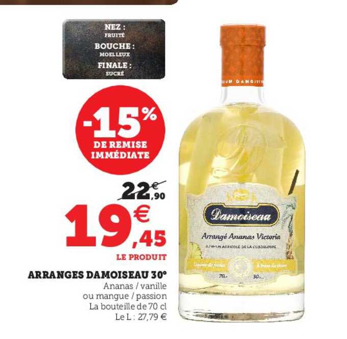 Arrangés Damoiseau 30°