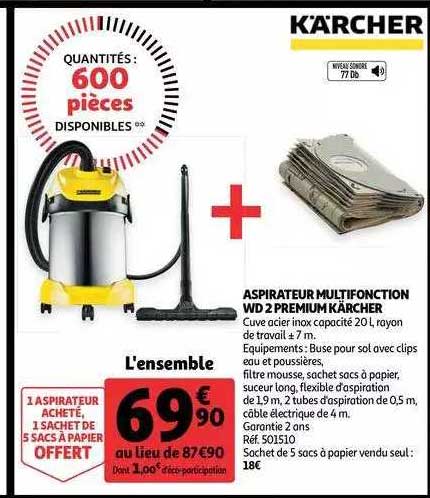 Aspirateur Multifonction Wd 2 Premium Kärcher