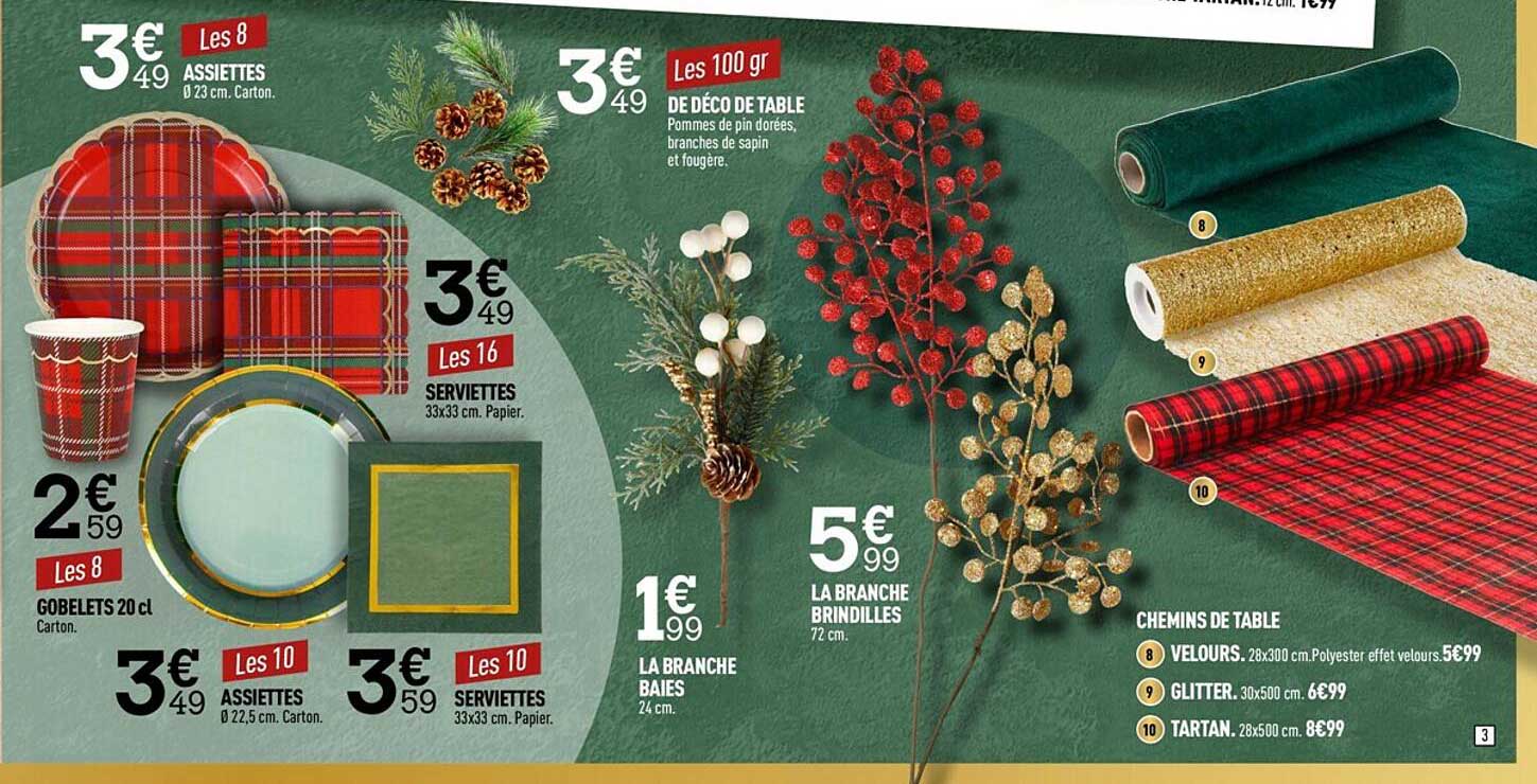 assiettes, déco de table, gobelets 20 cl, assiettes, la branche baies, la branche brindilles, chemins de table