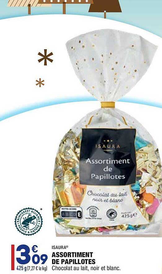 assortiment de papillotes isaura