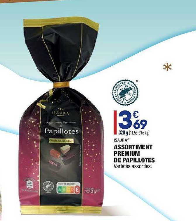 assortiment premium de papillotes