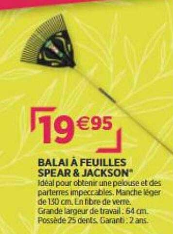 balai à feuilles spear & jackson