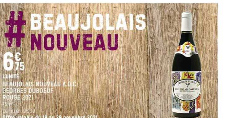 beaujolais nouveau a.o.c. georges duboeuf rouge 2021