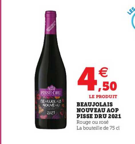 beaujolais nouveau aop pisse dru 2021