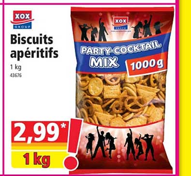 biscuits apéritifs xox