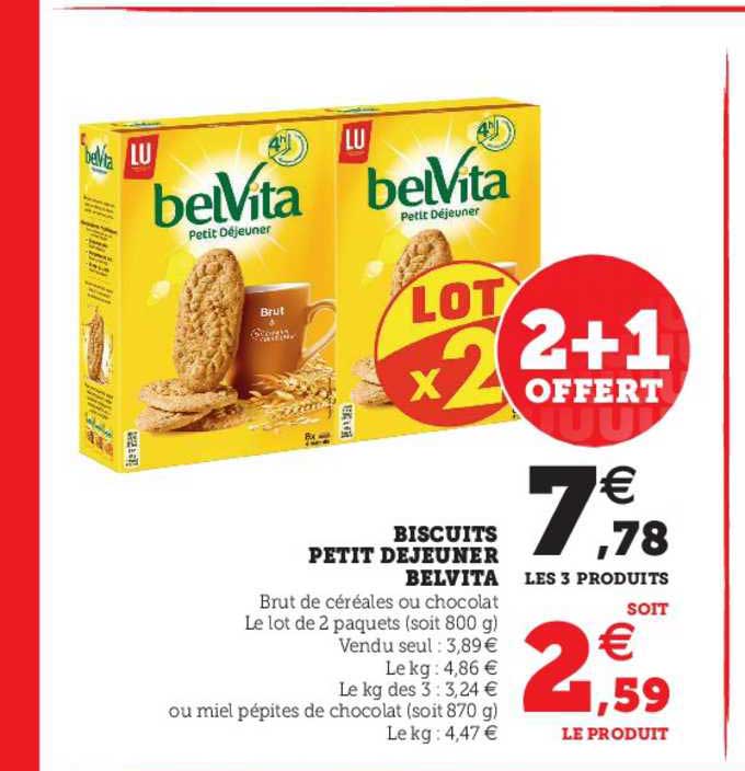 Biscuits Petit Déjeuner Belvita