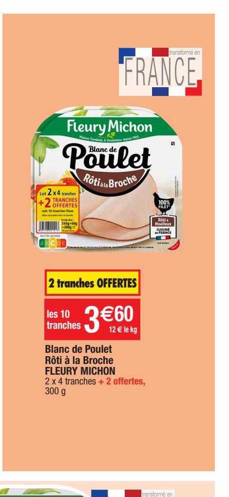 blanc de poulet rôti à la broche fleury michon