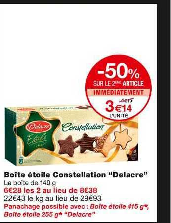 Boîte étoile Constellation "delacre"