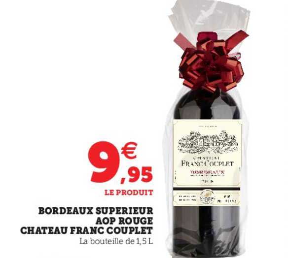 bordeaux supérieur aop rouge château franc couplet