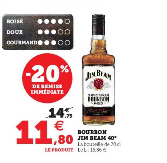 bourbon jim beam 40°