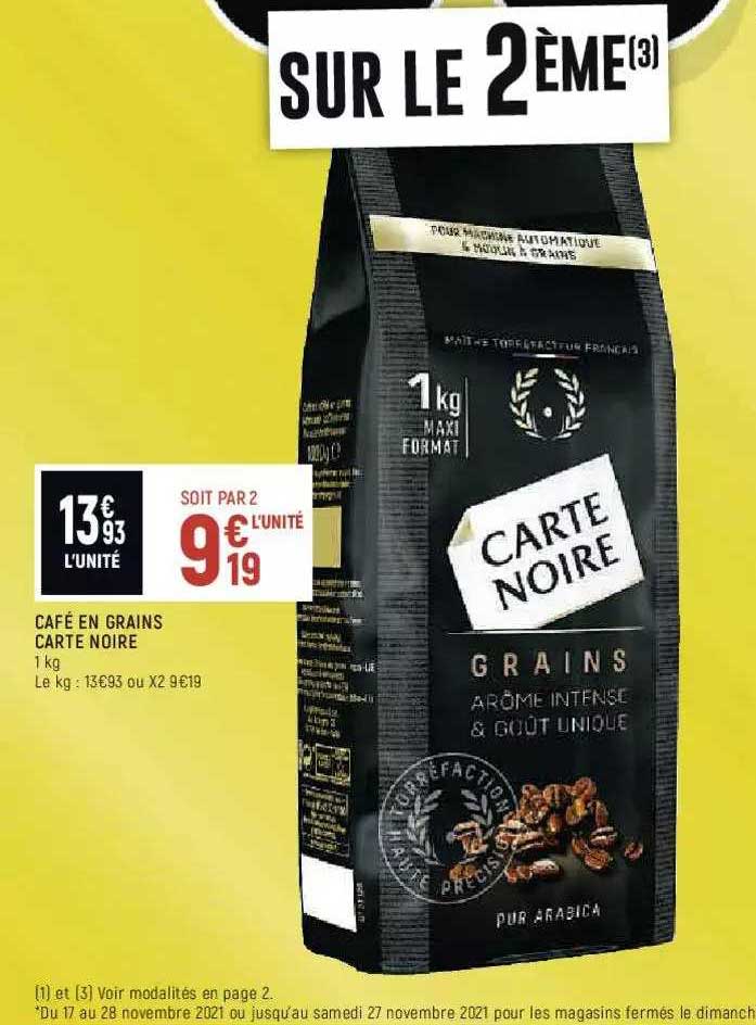 Café En Grains Carte Noire