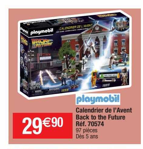 calendrier de l'avent back to the future playmobil