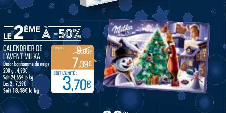 calendrier de l'avent milka