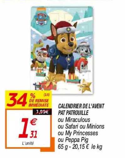 Calendrier De L'avent Pat Patrouille