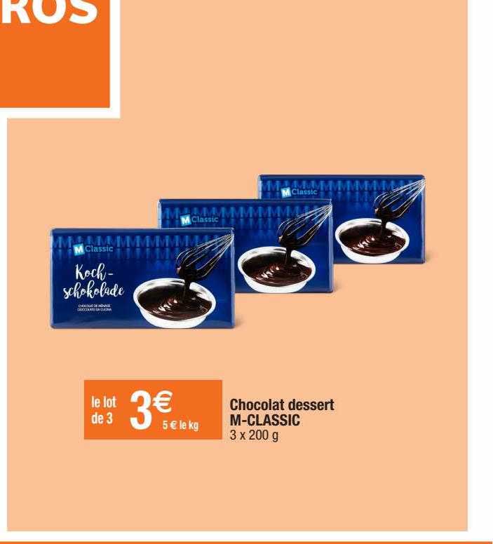 chocolat dessert m-classic