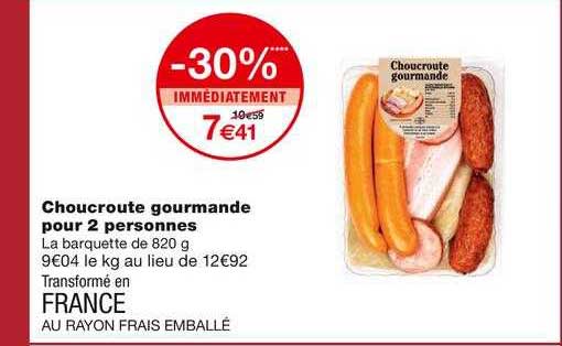 Choucroute Gourmande Pour 2 Personnes