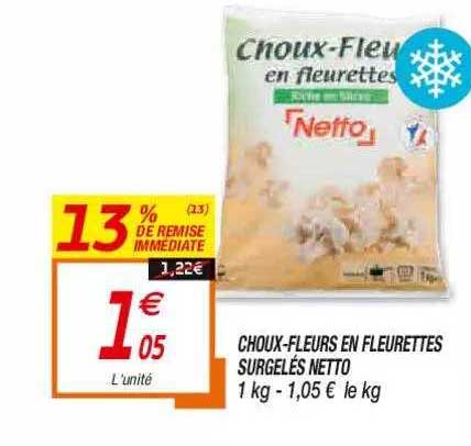 Choux-fleurs En Fleurettes Surgelés Netto