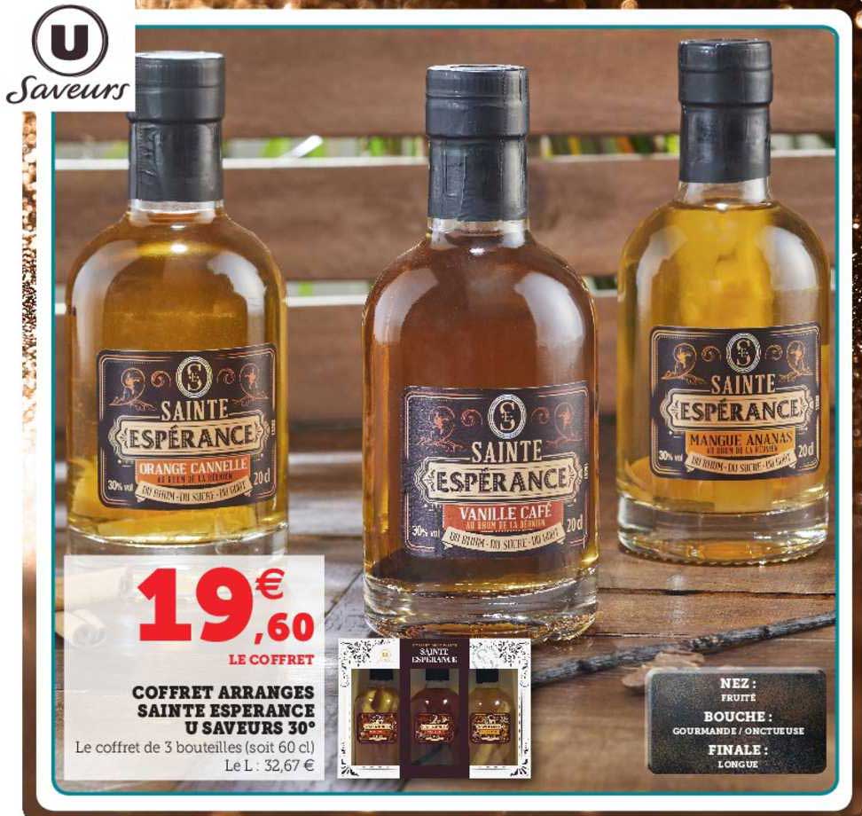 coffret arrangés sainte esperance u saveurs 30°