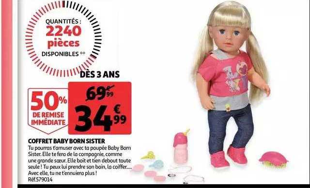 coffret baby born sister