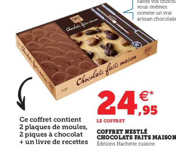 coffret nestlé chocolats faits maison