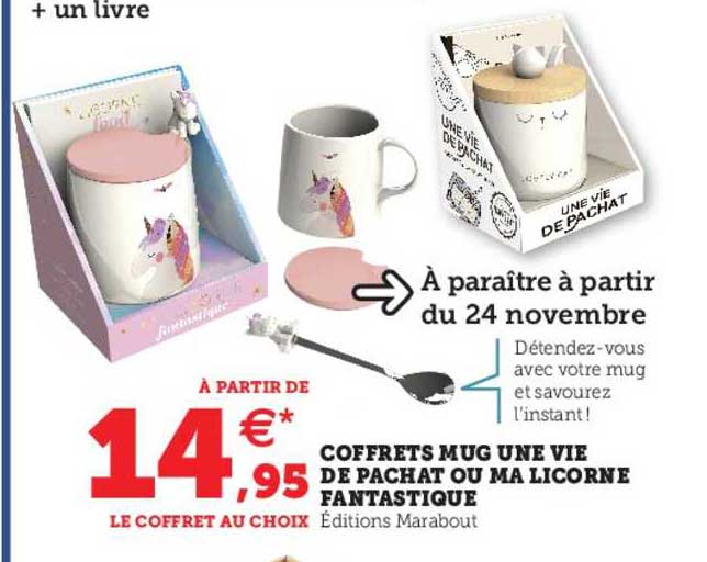 coffrets mug une vie de pachat ou ma licorne fantastique