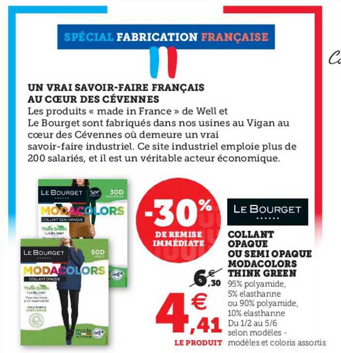 collant opaque ou semi opaque modacolors think green le bourget