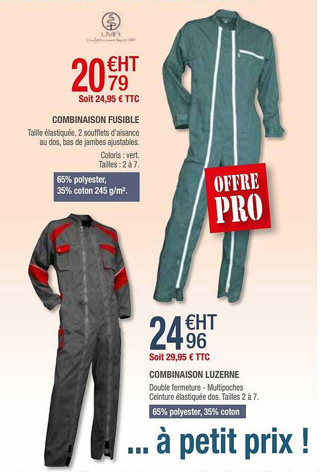 combinaison fusible, cobinaison luzerne