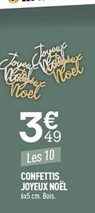 confettis joyeux noël