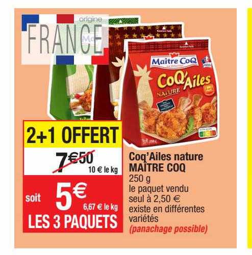 coq'ailes nature maître coq