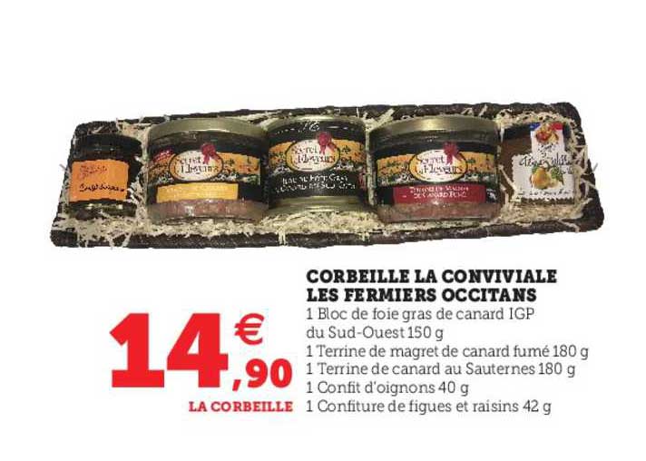 corbeille la conviviale les fermiers occitans