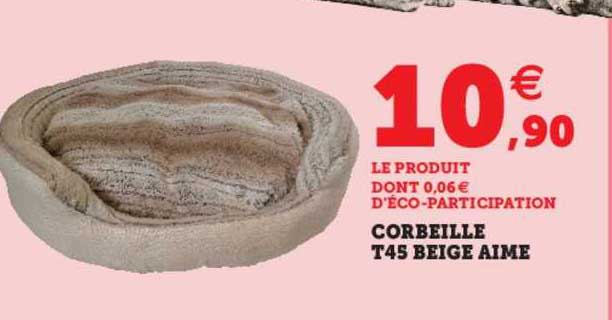 corbeille t45 beige aimé