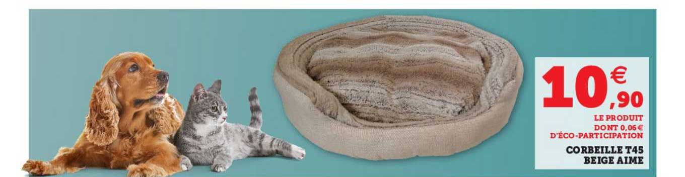 corbeille t45 beige aimé