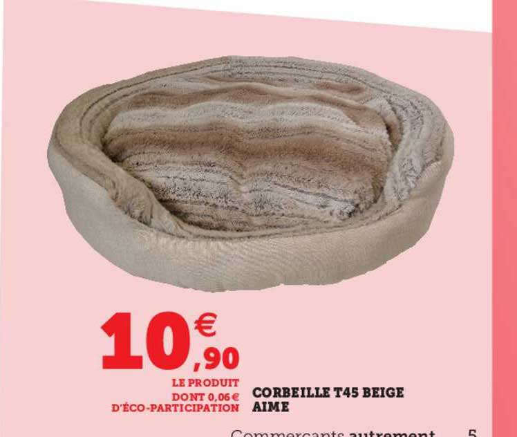 corbeille t45 beige aimé