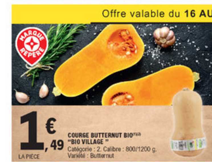 Courge Butternut Bio "bio Village"